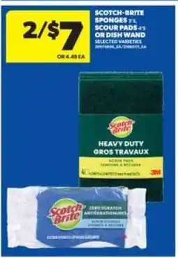 Real Canadian Superstore Scotch-Brite Sponges, Scour Pads, or Dish Wand offer