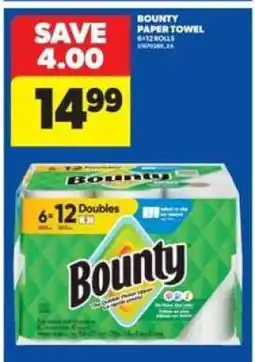 Real Canadian Superstore Bounty Paper Towel offer