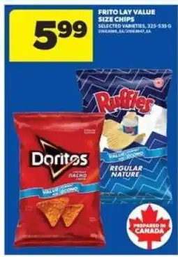 Real Canadian Superstore Frito-Lay Value Size Chips offer