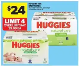 Real Canadian Superstore Huggies 16x Baby Wipes offer