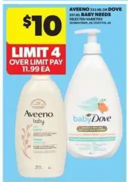 Real Canadian Superstore Aveeno or Dove Baby Needs offer