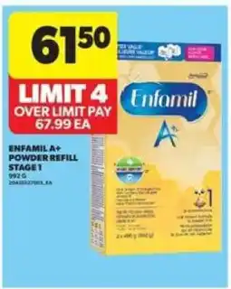 Real Canadian Superstore Enfamil A+ Powder Refill Stage 1 offer
