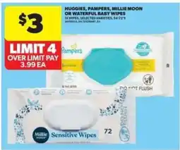 Real Canadian Superstore Huggies, Pampers, Millie Moon or Waterful Baby Wipes offer