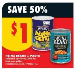 No Frills Heinz Beans or Pasta offer