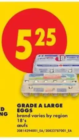 No Frills GRADE A LARGE EGGS offer
