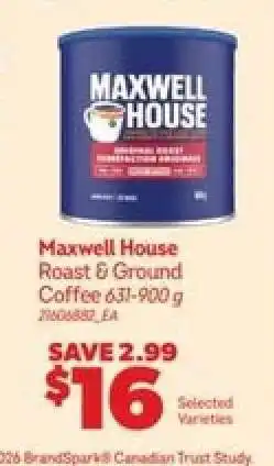 Real Canadian Superstore MAXWELL HOUSE Roast & Ground Coffee offer