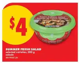No Frills SUMMER FRESH Salad offer