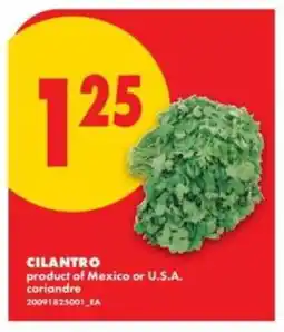 No Frills CILANTRO offer