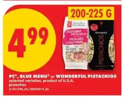 No Frills PC, Blue Menu or Wonderful Pistachios offer