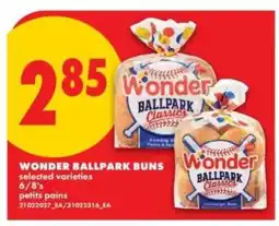 No Frills WONDER BALLPARK BUNS offer