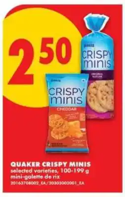 No Frills Quaker Crispy Minis offer