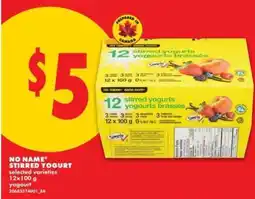 No Frills NO NAME STIRRED YOGURT offer