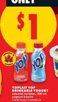 No Frills Yoplait Yop Drinkable Yogurt offer