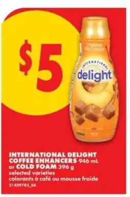 No Frills INTERNATIONAL DELIGHT COFFEE ENHANCERS offer