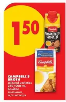 No Frills CAMPBELL’S BROTH offer