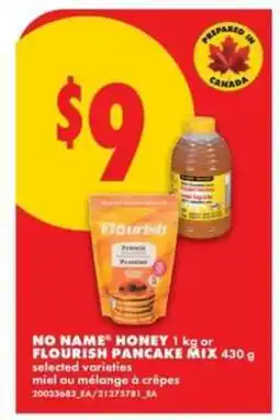 No Frills NO NAME HONEY or FLOURISH PANCAKE MIX offer