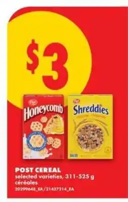 No Frills Post Cereal offer