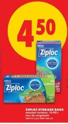 No Frills Ziploc Storage Bags offer