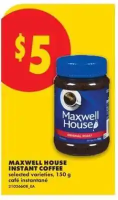 No Frills Maxwell House Instant Coffee offer