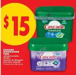 No Frills Cascade Dishwasher Tabs offer