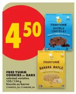 No Frills FREE YUMM COOKIES or BARS offer