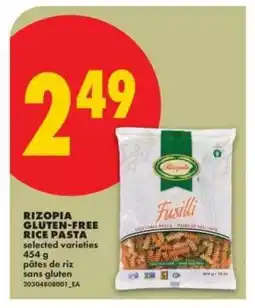 No Frills Rizopia Gluten-Free Rice Pasta offer