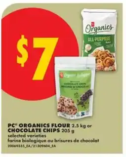 No Frills PC Organics Flour or Chocolate Chips offer
