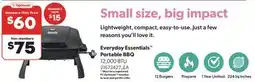 Real Canadian Superstore EVERYDAY ESSENTIALS PORTABLE BBQ, 12,000 BTU offer