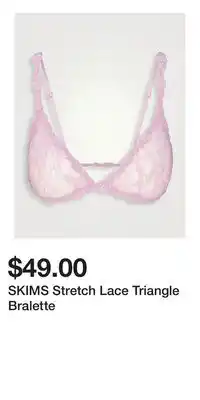 Holt Renfrew SKIMS Stretch Lace Triangle Bralette offer