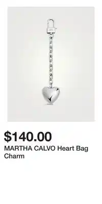 Holt Renfrew MARTHA CALVO Heart Bag Charm offer