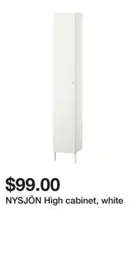 IKEA NYSJÖN High cabinet, white offer