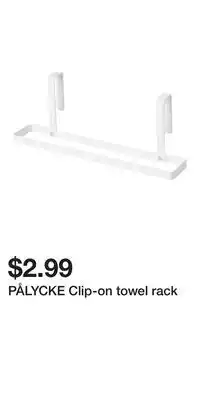 IKEA PÅLYCKE Clip-on towel rack offer