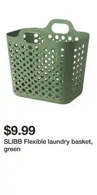 IKEA SLIBB Flexible laundry basket, green offer