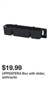 IKEA UPPDATERA Box with slider, anthracite offer