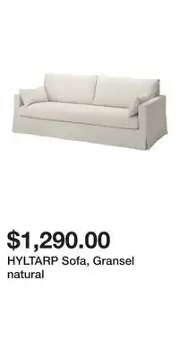 IKEA HYLTARP Sofa, Gransel natural offer