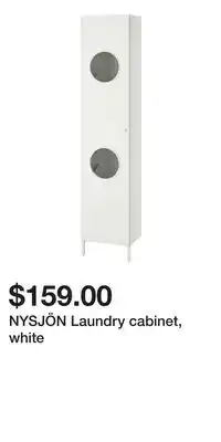 IKEA NYSJÖN Laundry cabinet, white offer