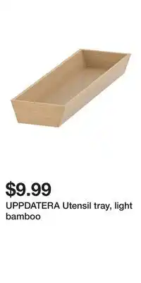 IKEA UPPDATERA Utensil tray, light bamboo offer