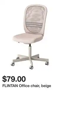 IKEA FLINTAN Office chair, beige offer