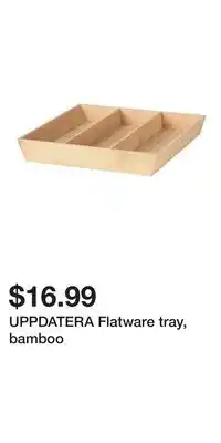 IKEA UPPDATERA Flatware tray, bamboo offer