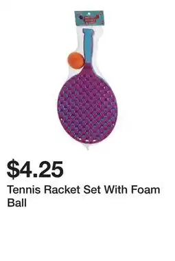 Dollarama Tennis Racket Set With Foam Ball offer