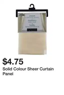 Dollarama Solid Colour Sheer Curtain Panel offer