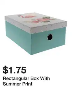 Dollarama Rectangular Box With Summer Print offer