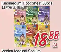 Foody Mart Kinomegumi Foot Sheet 30pcs offer