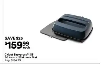 Michaels Cricut Easypress SE 30.4 cm x 25.4 cm + Mat offer