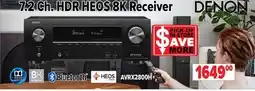 2001 Audio Video AVRX2800H DENON 7.2 Ch. HDR HEOS 8K Receiver offer