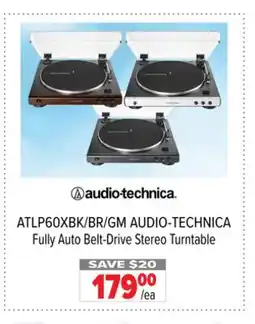 2001 Audio Video ATLP60XBK/BR/GM AUDIO-TECHNICA Fully Auto Belt-Drive Stereo Turntable offer