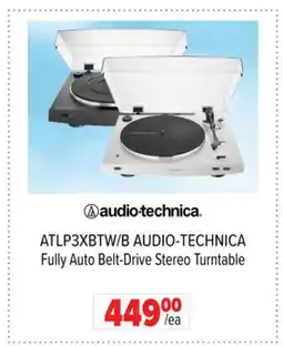 2001 Audio Video ATLP3XBTW/B AUDIO-TECHNICA Fully Auto Belt-Drive Stereo Turntable offer