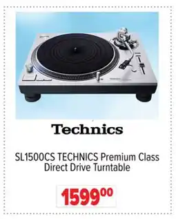 2001 Audio Video SL1500CS TECHNICS Premium Class Direct Drive Turntable offer