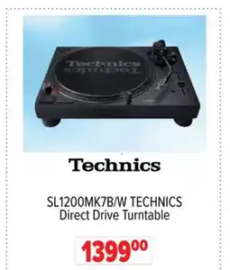 2001 Audio Video SL40CPK TECHNICS - TURNTABLE DRIVE BT CHARC BLK offer
