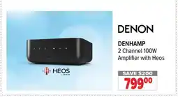 2001 Audio Video DENHMAMP DENON 2 Channel 100W Amplifier with Heos offer